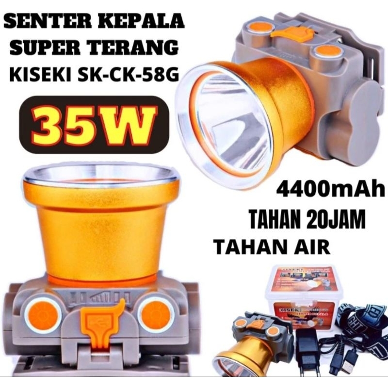 Kiseki Senter kepala SK-CK 58 G 35watt Putih