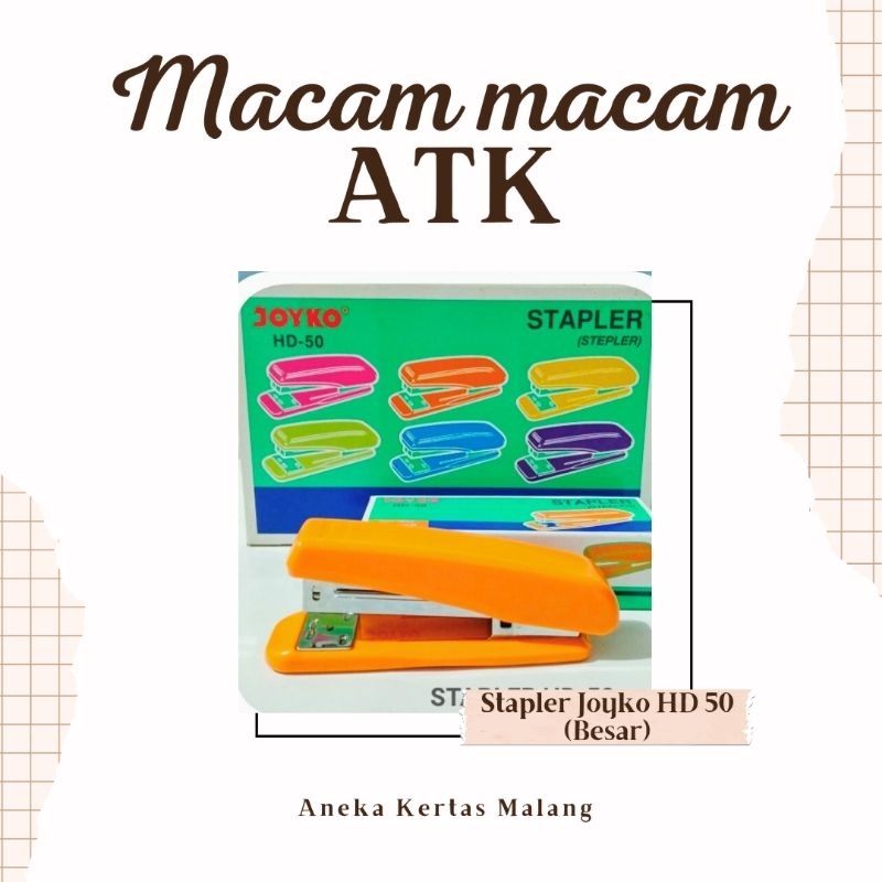

Staples Tangan | Jepretan Joyko HD-10 dan HD-50 | ATK