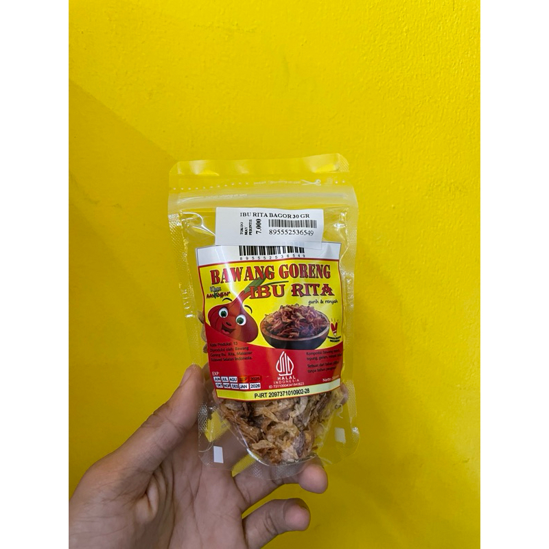 

Ibu rita bawang goreng 30gr