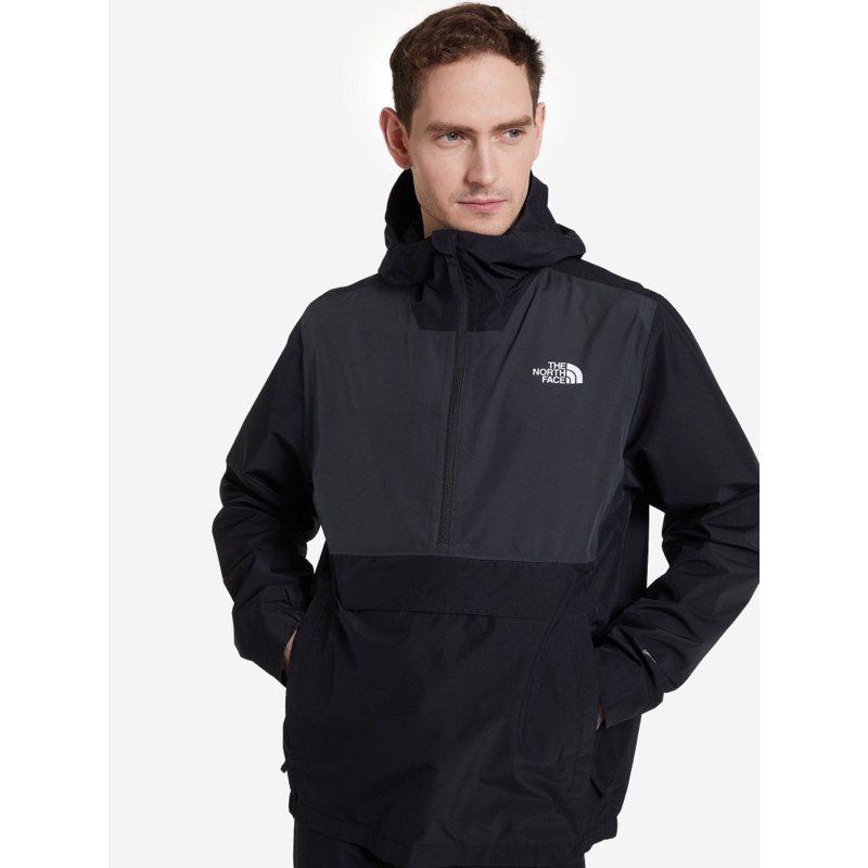The North Face Waterproof Fanorak Jacket In Black