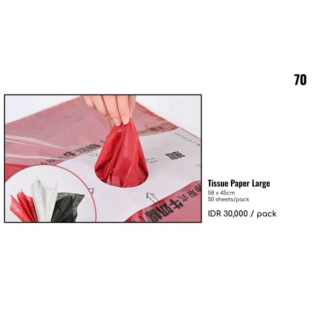 

MY Supplies - Flower Wrapping Paper Tissue Paper Large Kertas Tissue Bungkus Buket Bunga 1 Pack 50 Lembar