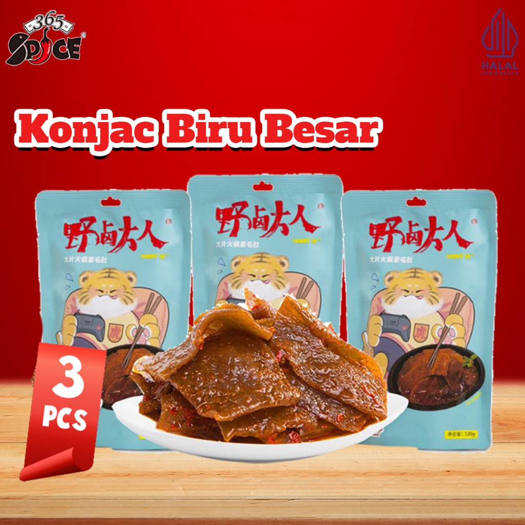 

SNACK MASTER MART - [ Konjac Bundle 3 ] Konjac Pedas Snack Biru Besar Cemilan Spicy 360g