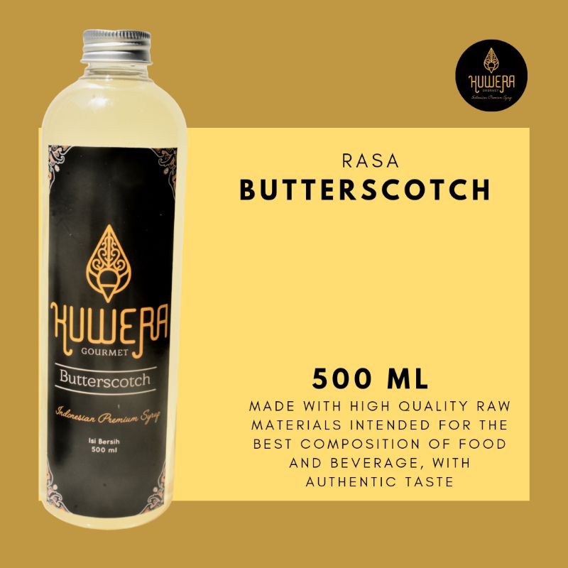 

Sirup Butterscotch 500 ml - Kuwera syrup ( Sirup Cafe )