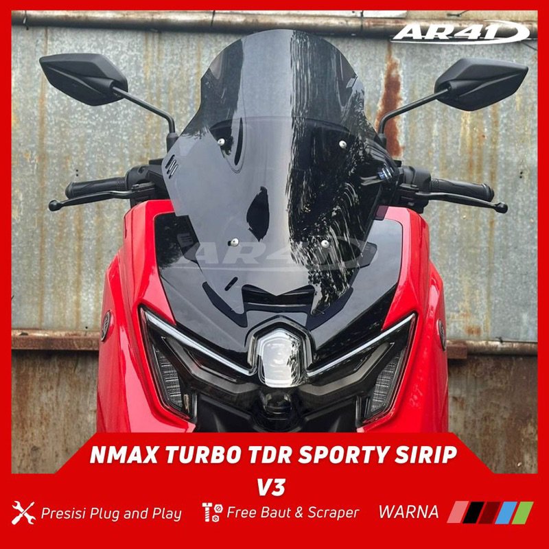Windshield Nmax Turbo Tdr SPORTY V3 Visor Nmax Turbo Tdr Sporty V3 AR41