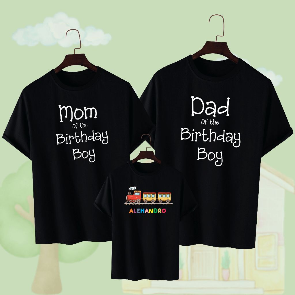 Kaos Ulang Tahun Keluarga Tema Kereta/Kaos Ulang Tahun Custom tema kereta