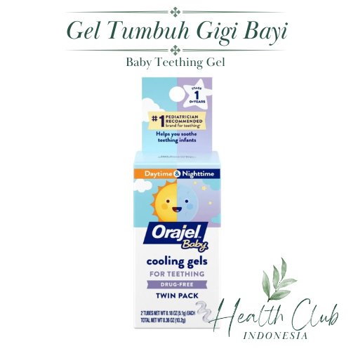 Orajel Baby Cooling Gel for Teething Daytime & Nighttime - Baby Teething Gel - Gel Tumbuh Gigi Bayi