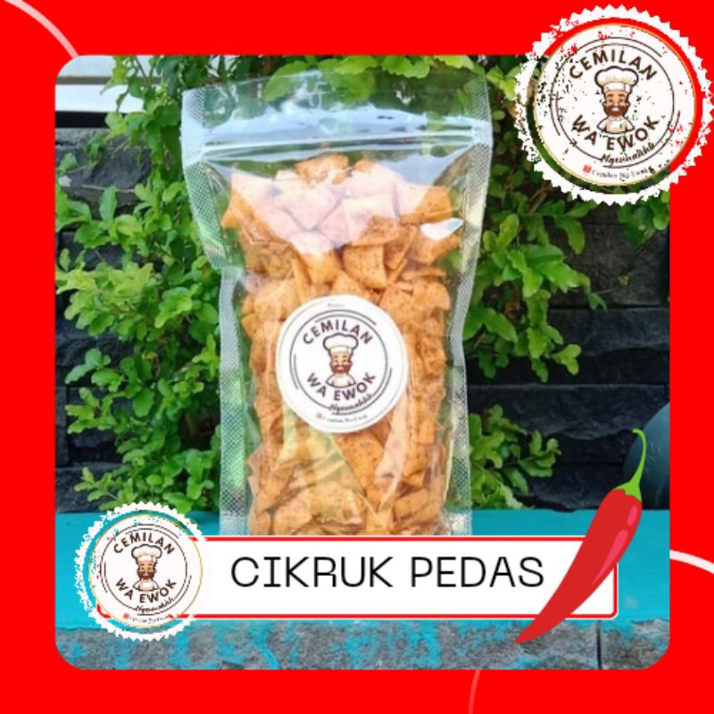 

cikruk pedass cemilan wa ewok cemilan khas tasikmalaya enak gurih lezat bikin ketagihan