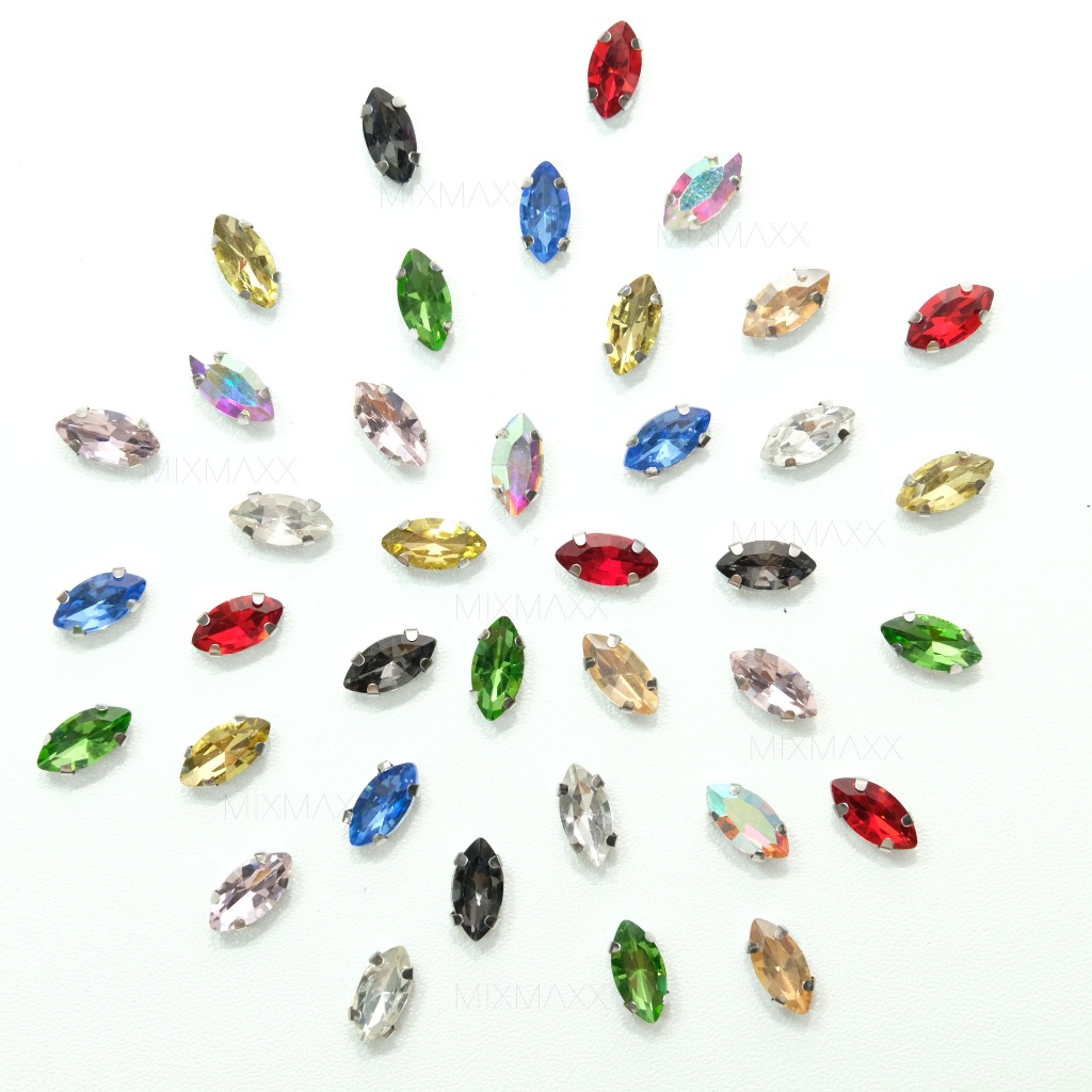 KRISTAL CANGKANG DAUN 5x10mm