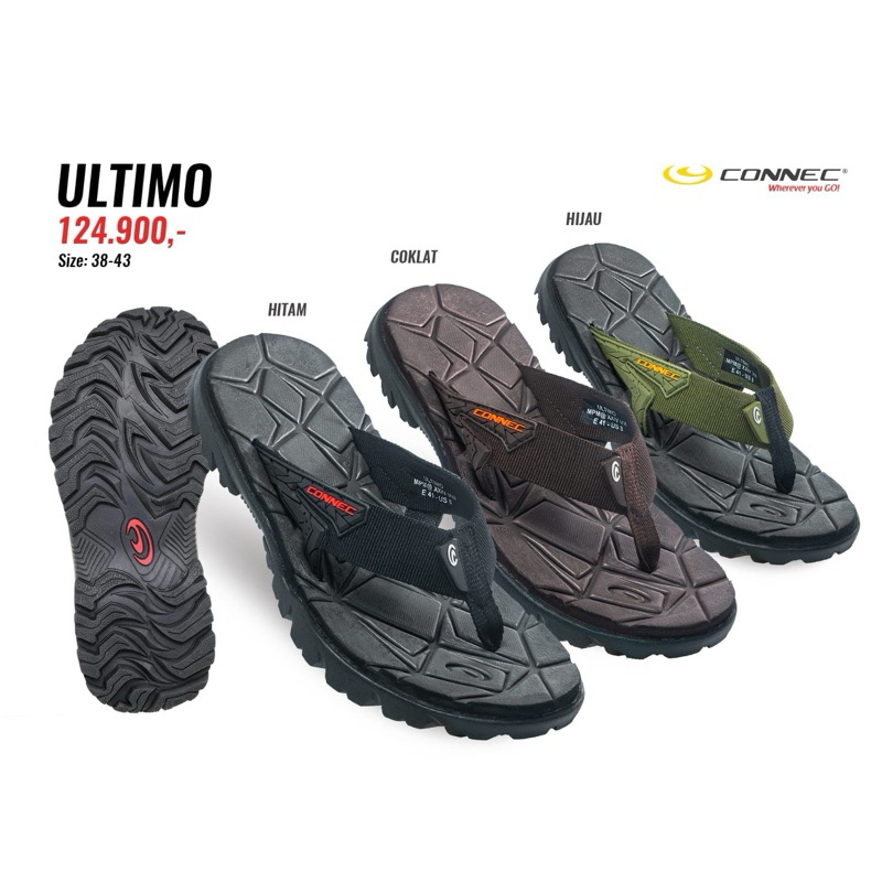 Sandal Jepit Connec Pria Model ULTIMO Sendal Jepit Connec For amen