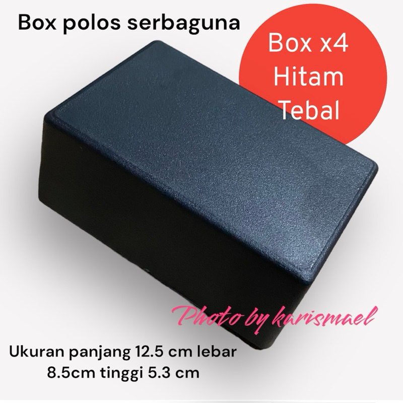 

box serba guna x4 hitam tebal polos