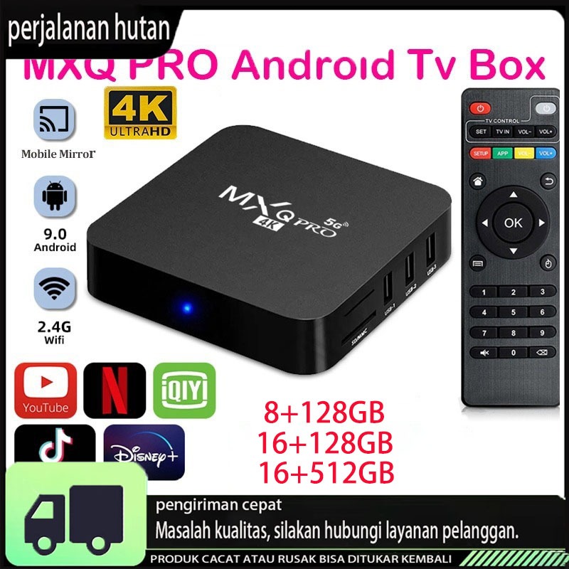 Android Box 4K TV Box 16gb Ram 512gb Rom TV BOX 2.4G Wifi Smart Tv Box Unlock Tv Box Android Google 