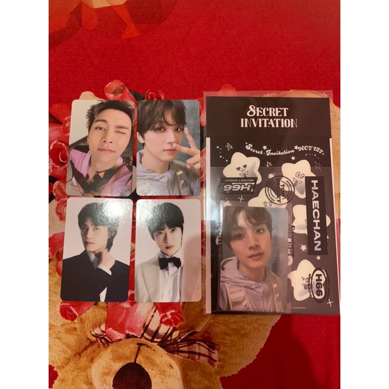 [ Ready Stock ] deco stiker set haechan sealed tc trading card secret invitation fanmeeting annivers