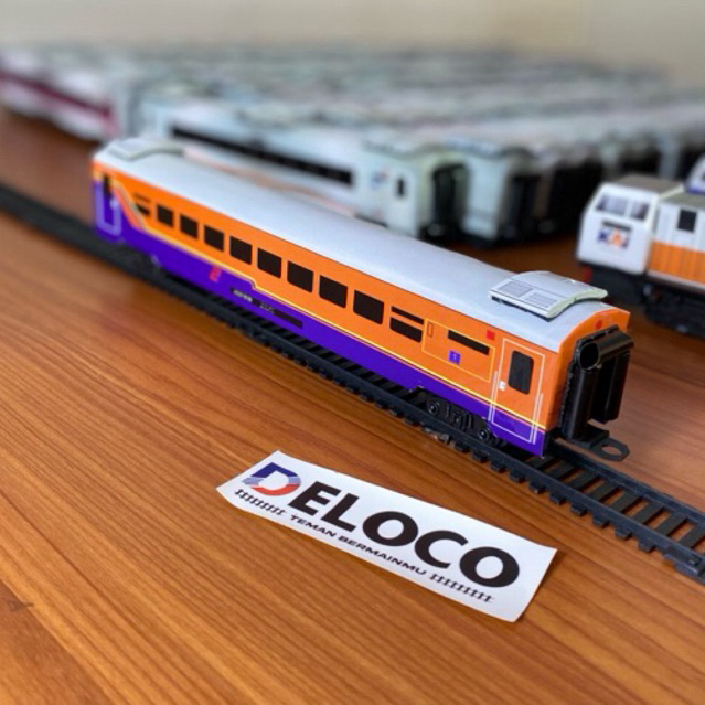 Mainan Miniatur Kereta Api, Gerbong ekonomi era perumka,paling murah,Mainan kereta Api Indonesia,sat