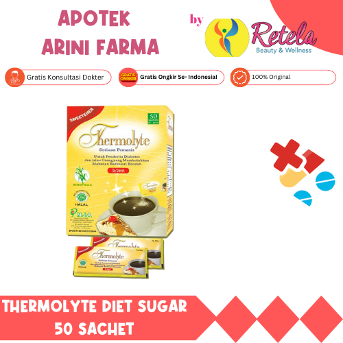 

THERMOLYTE DIET SUGAR 1 BOX ISI 50 SACHET