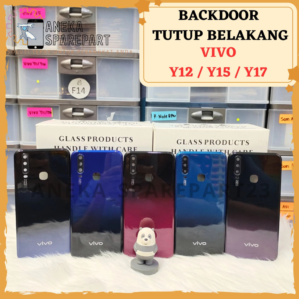 backcover backdoor VIVO Y12 / Y15 / Y17 2019 cover belakang tutup casing belakang tutup baterai vivo