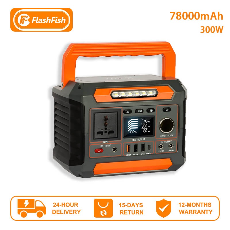 Flashfish P66 Solar Generator Camping Powerbank Solar Genset Portable Silent