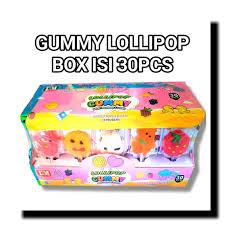 

SNACK PERMEN LOLLIPOP GUMMY BOX PERMEN LUNAK MINT RASA APEL STRAWBERRY JERUK ANGGUR ISI 30 MAKANAN RINGAN EMOTICON LOLIPOP CANDY