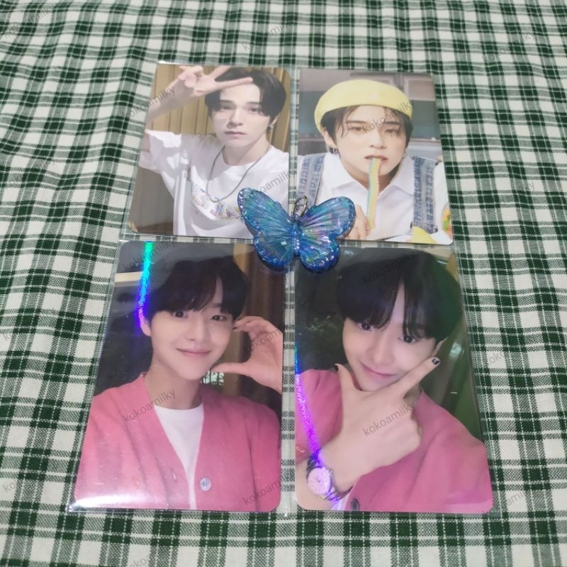 (BACA DESC) wts photocard pc treasure asahi membkit membership kit 1.0 yupi jihoon cardi pink booth 