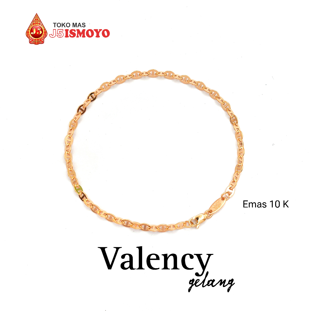 Gelang Emas Rantai Polos Valency J5 Ismoyo