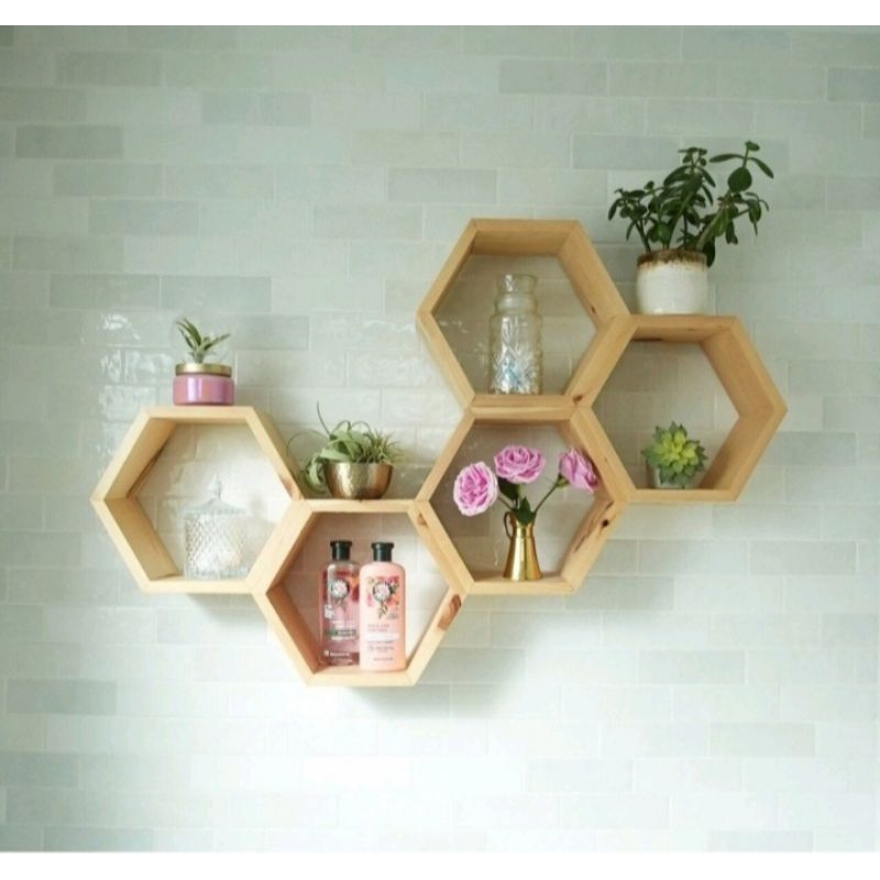 Rak Hexagonal Mini / Rak Hexagonal kecil
