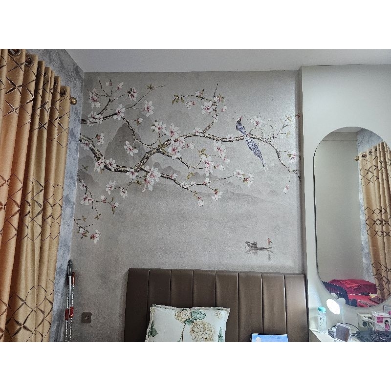 Wallpaper Custom motif bunga sakura