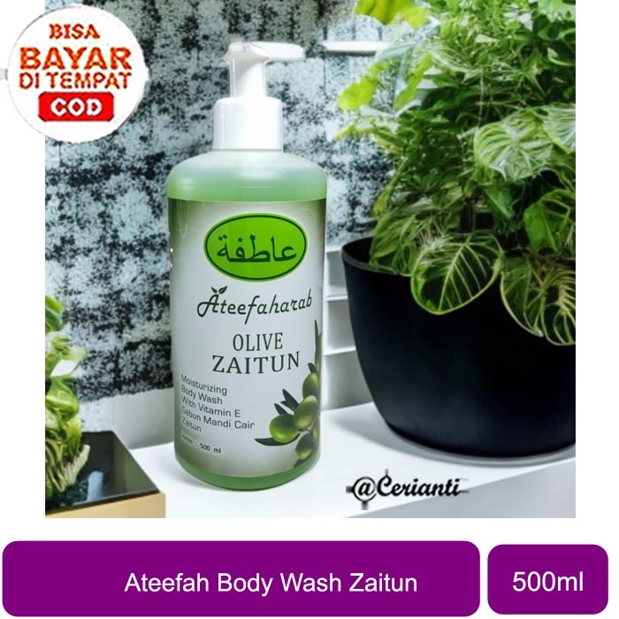 Ateefah SABUN ARAB Herborist Body Wash Zaitun - 500ml | Sabun Mandi Zaitun_Cerianti