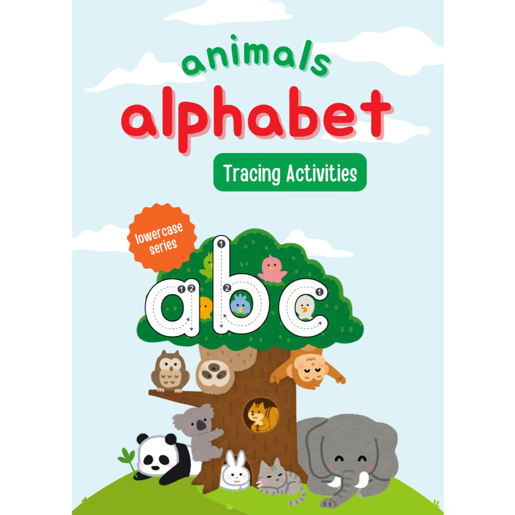 

Animals Alphabet Lowercase Tracing Activities Workbook
