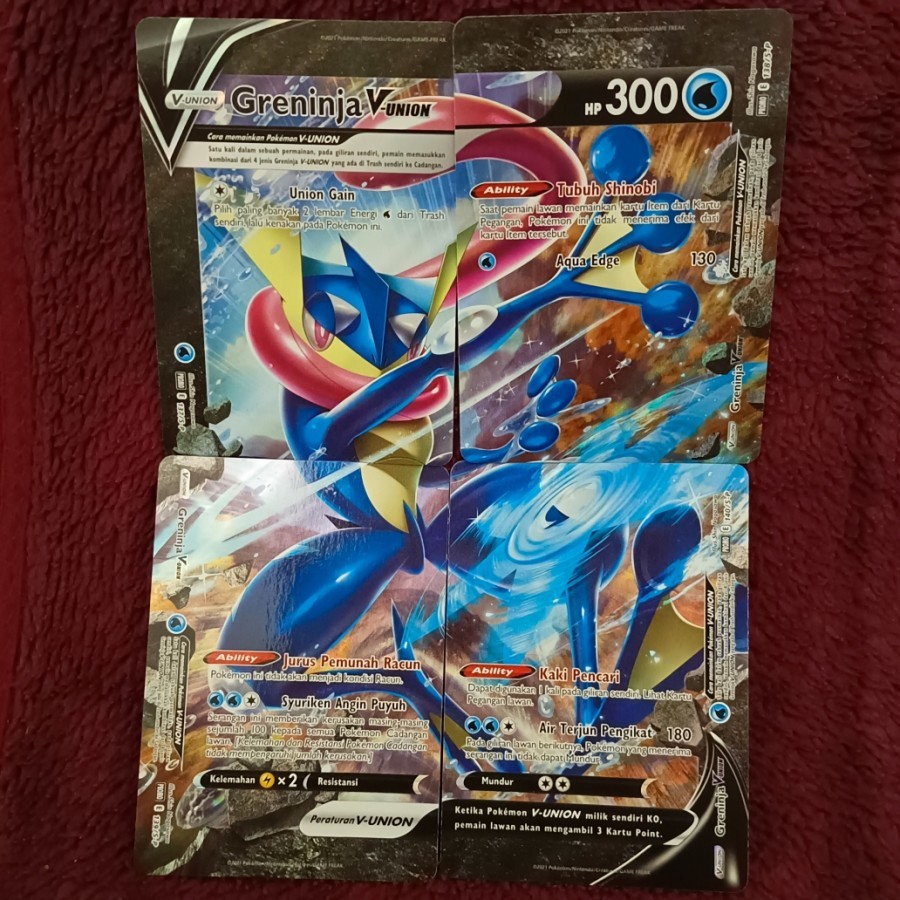 Greninja V-UNION promo - Pokemon TCG Indonesia foil holo