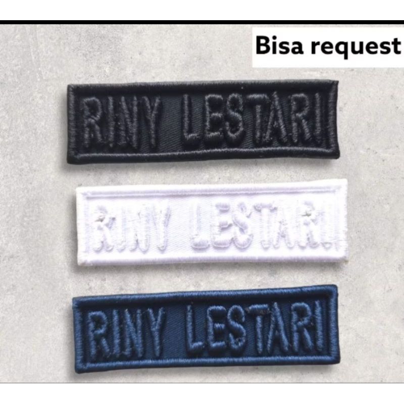 Bet Bordiran Timbul Nama KPU | Bet Nama KPU Timbul