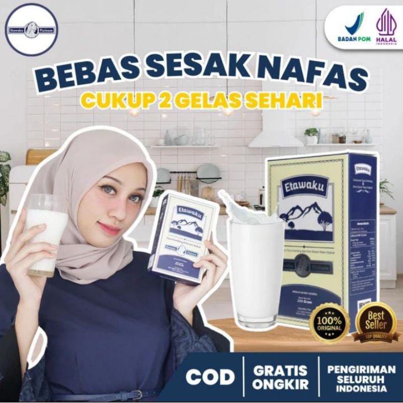 

Etawaku Platinum - Susu Kambing Etawa Solusi Sembuhkan Sesak Nafas Asma Batuk Berdarah TBC