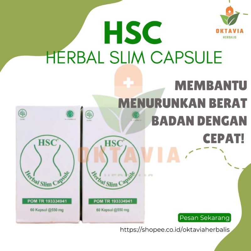 Terbaik HSC herbal slim capsule HSC pelangsing herbal asli original HSC pelangsing tubuh
