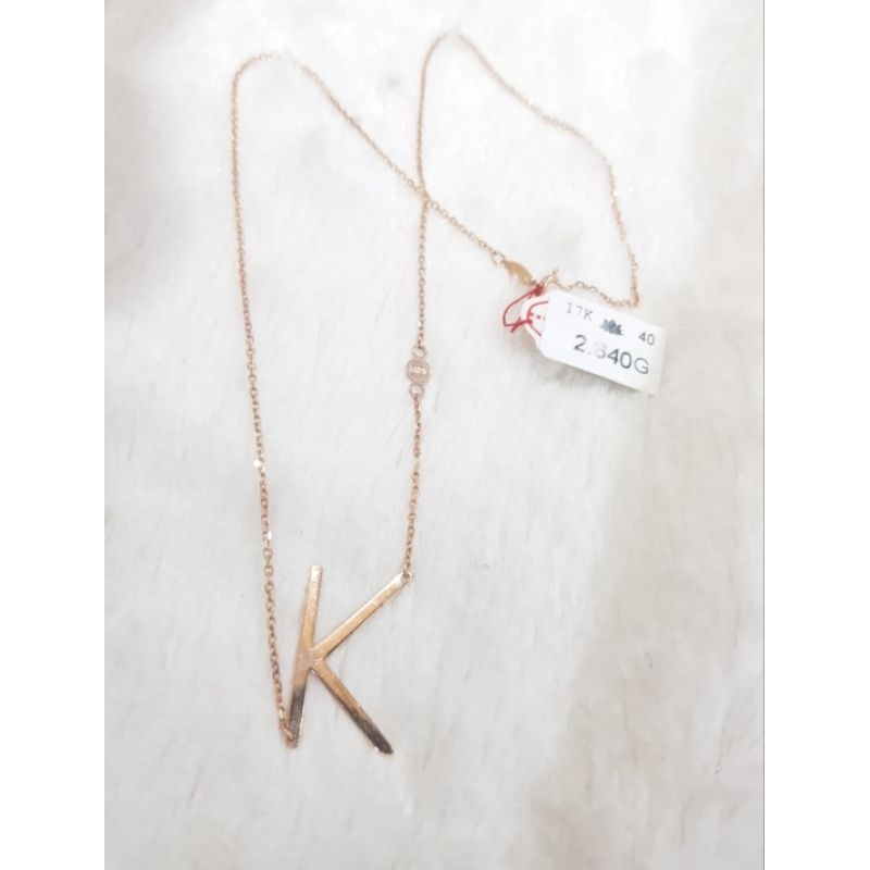 Kalung emas 75 huruf K