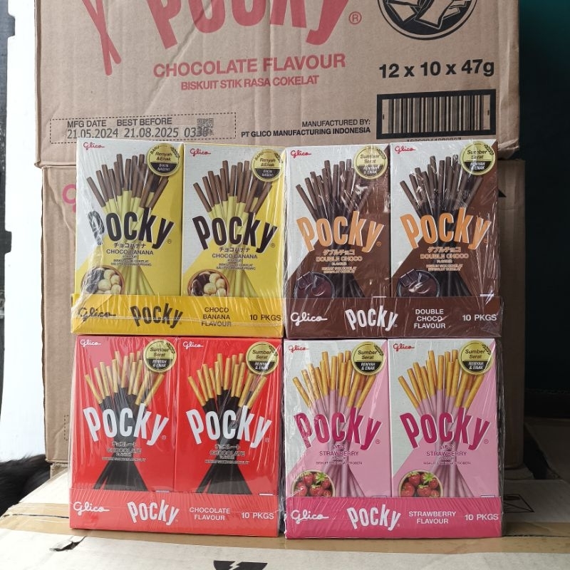 

MURAH *1 Pak Isi 10pcs* Glico Biskuit Pocky Uk 45gr