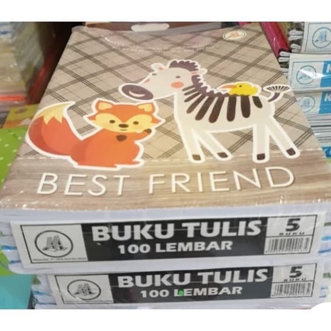 

Stock Banyak 1 pack Buku Tulis AA 1 Lembar isi 5 buku J43