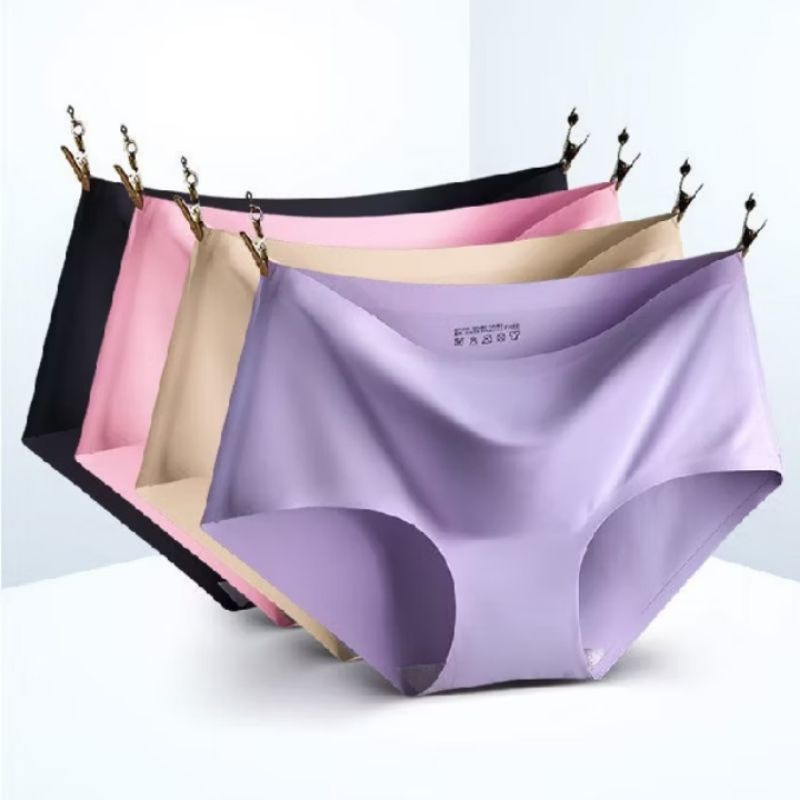 【COD】Celana Dalam Wanita Seamless Elastis CD Cewek Seksi Seamless Anti Nyeplak CD Perempuan Panty Ce