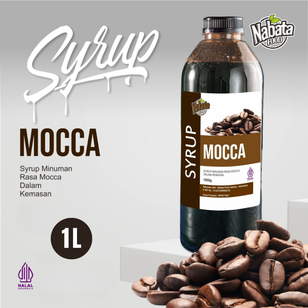 

Sirup Rasa Moka Nabata Drink 1 liter - Syrup Mocca 1000ml Moca Untuk Kopi