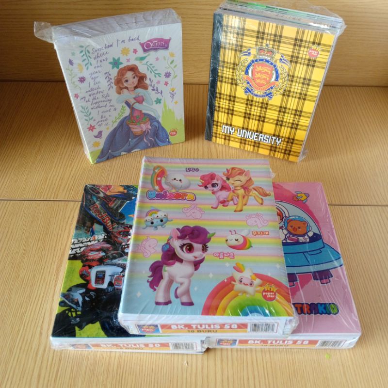 

Buku tulis paperstar 58lbr perpack isi 10buku