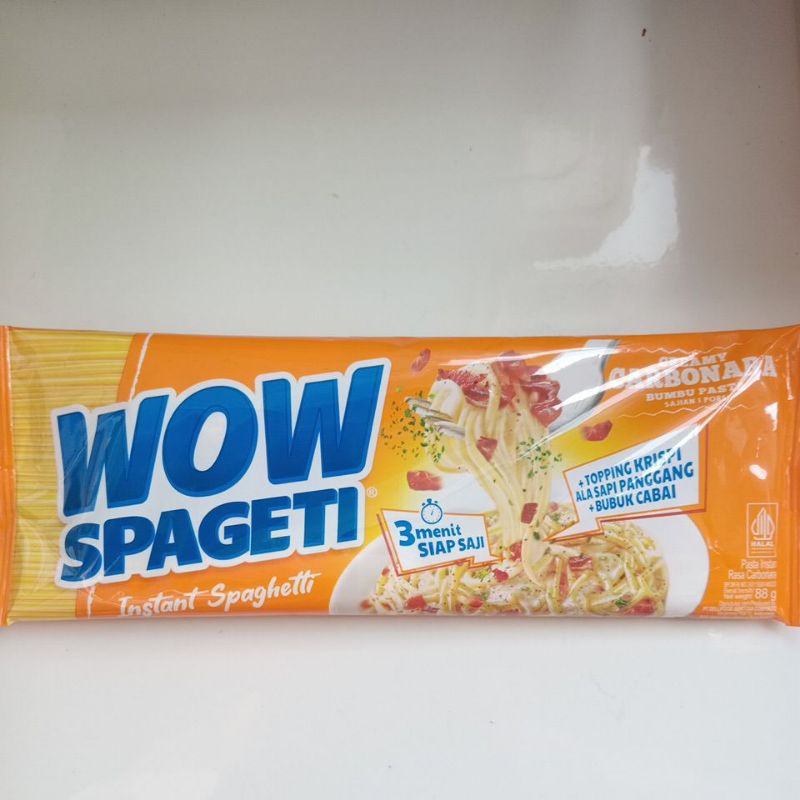 

Instan Spaghetti Wow Spageti Creamy Carbonara 3 pcs