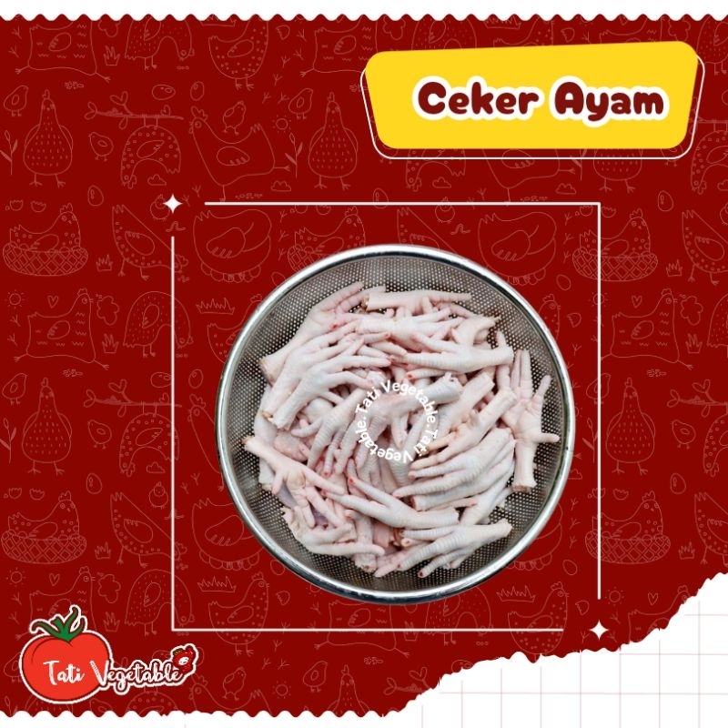 

Ceker Ayam Segar || Ayam Segar || Halal || Unggas || Tati Vegetable || Groceries || Ayam Potong Murah Jabodetabek