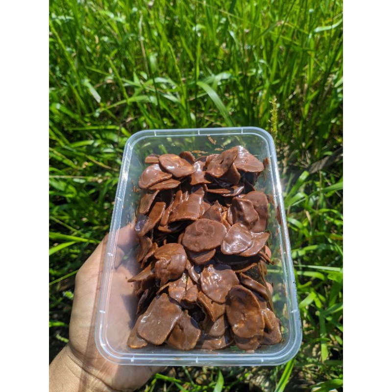 

keripik pisang rasa coklat lumer snack_victory