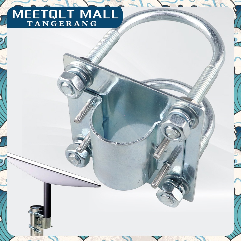 Klem Antena-Klem Tiang Antena-Breket Vertical Antena-Klem Penyangga Antena