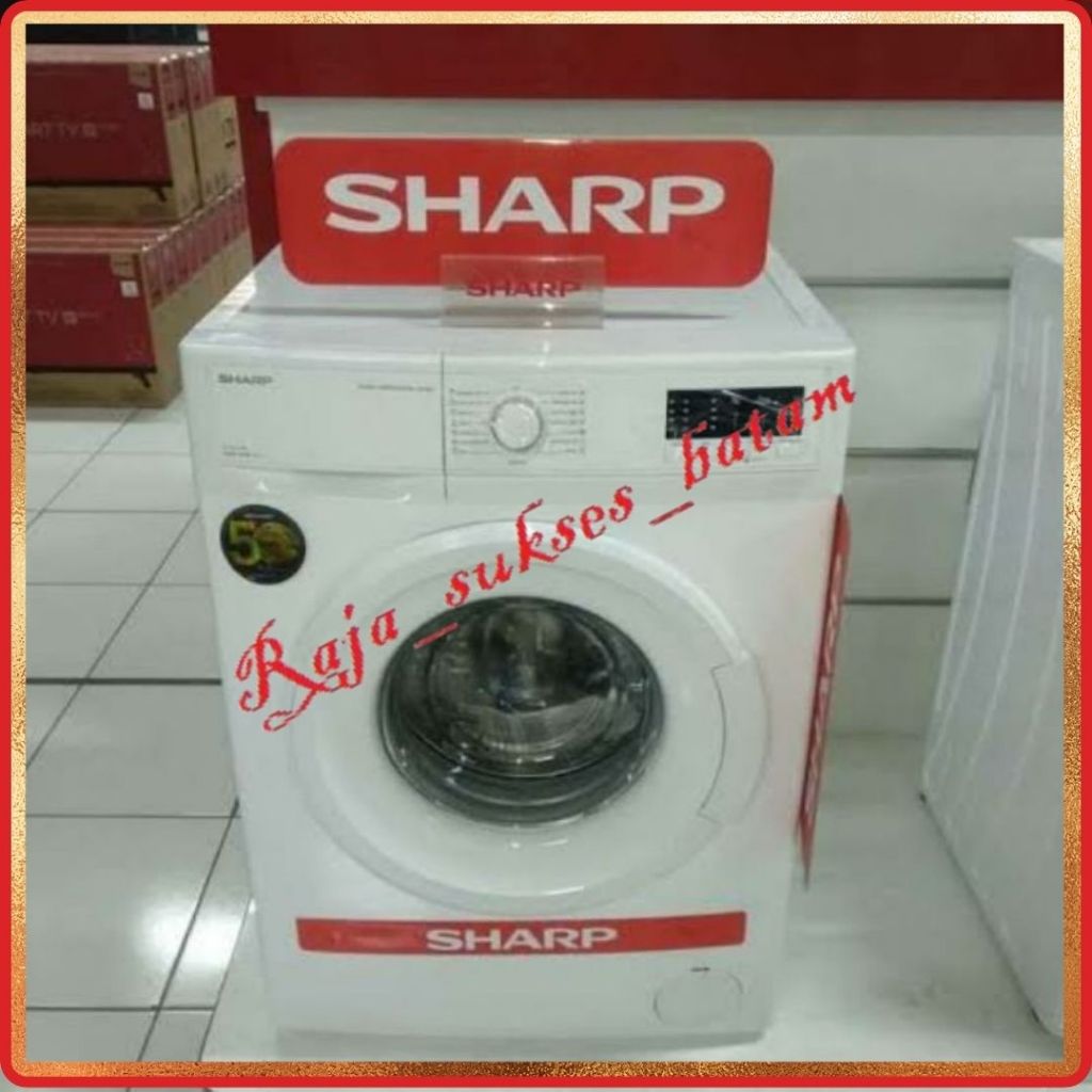 Sharp Mesin Cuci 6Kg ES-FL1062B Front Loading Boomerang Series BATAM