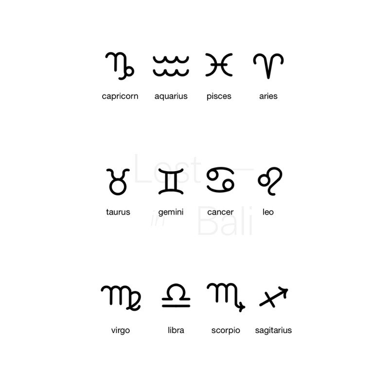 LOST IN BALI - Zodiac Silver Bracelet Black - 925 Sterling Silver - Gelang Silver - Gelang Tali Pera