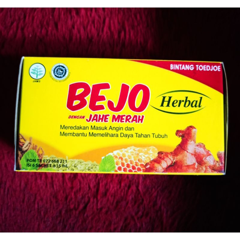 

Bejo Herbal Jahe Merah 15ml isi 6