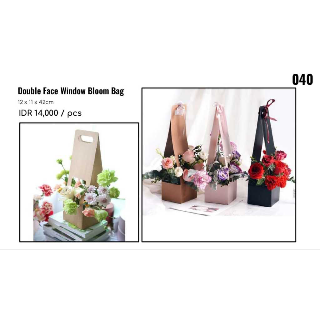 

MY Supplies - Double Face Window Bloom Bag Florist Supply Tempat Buket Bunga Jendela Double Wadah Bunga