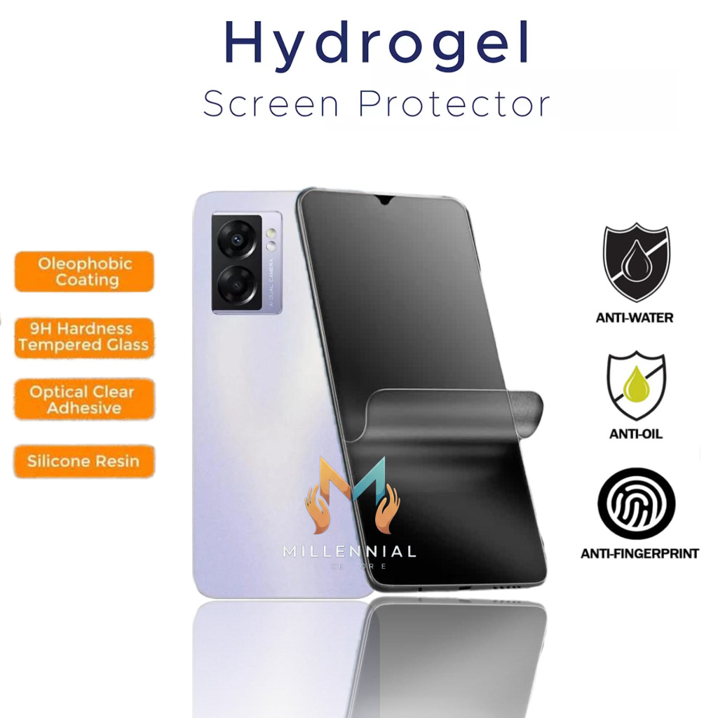 Anti gores jelly Hydrogel matte glare Oppo A16s A57 5G anti minyak