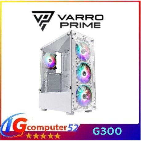 CASING GAMING VARRO PRIME NUCLEAR G300 + 3 FAN RGB