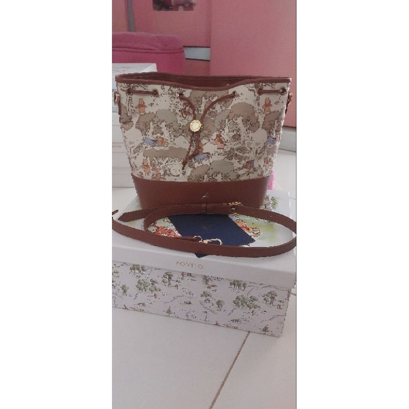 POVILO HONEY BUCKET BAG WINNIE THE POOH PRELOVED LIKE NEW LIMITED EDITION