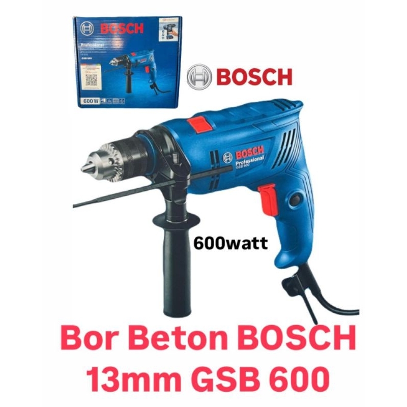 BOSCH Mesin Bor Beton Bosch 13mm GSB600