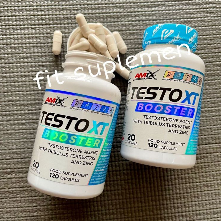 Amix Testo Xt 120 capsules ecer eceran repack travel size pack testoxt testo booster testosterone bo